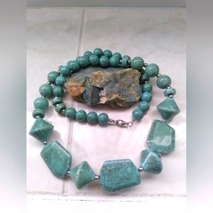 Custom Turquoise Beaded Necklace